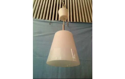 DECKENLAMPE WEIß GLAS ZYLINDER 1-LEUCHTE