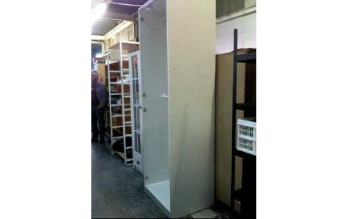 KLEIDERSCHRANK HOLZ WEISS 2-STANGEN