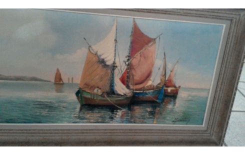 HUILE SUR TOILE MARCEL CATELEIN