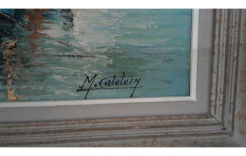 HUILE SUR TOILE MARCEL CATELEIN