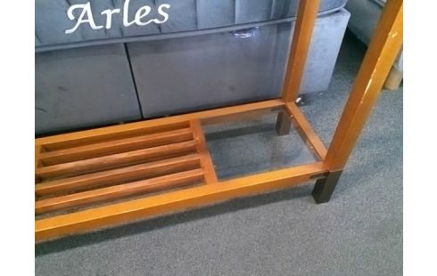CONSOLE VERRE ET BOIS VANDEL