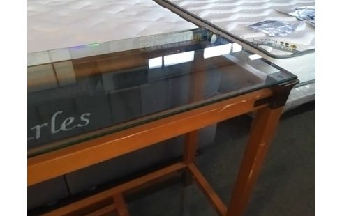 CONSOLE VERRE ET BOIS VANDEL