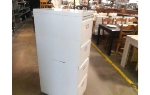 CLASSEUR RANGEMENT DOCUMENTS METAL GRIS EN L'ETAT 4 TIROIRS