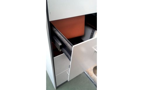 ARMOIRE DE BUREAU 4 TIROIRS GRIS METAL