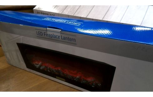 CHIMENEA ELÉCTRICA NEGRO LA UNIDAD