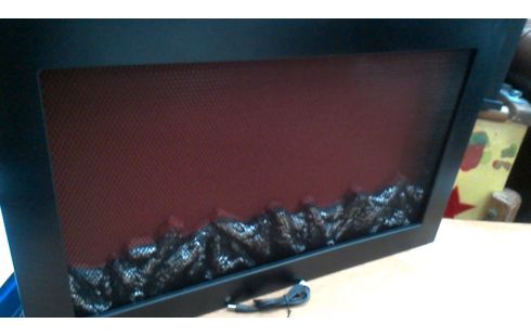 CHIMENEA ELÉCTRICA NEGRO LA UNIDAD