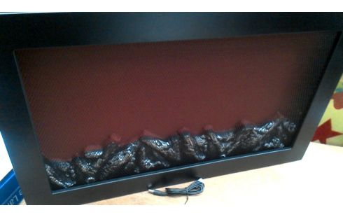 CHIMENEA ELÉCTRICA NEGRO LA UNIDAD