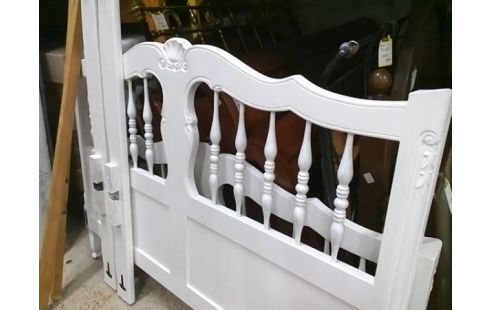 LIT STYLE LOUIS XV BLANC 140X190