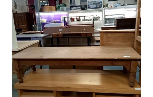 TABLE BASSE CHENE RECTANGULAIRE LONGUE