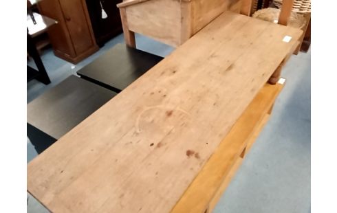 TABLE BASSE CHENE RECTANGULAIRE LONGUE