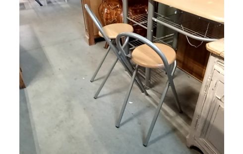 TABLE HAUTE + 2 TABOURETS