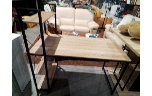 BUREAU DECOR BOIS ET METAL