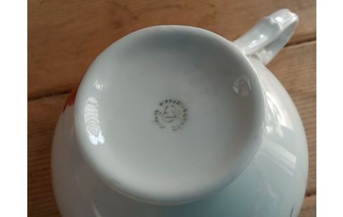 SERVICE A CAFE FLEURS ORANGE