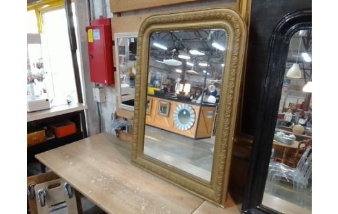 MIROIR DE CHEMINÉE CADRE DORÉ ANCIEN