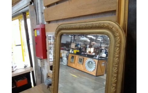 MIROIR DE CHEMINÉE CADRE DORÉ ANCIEN