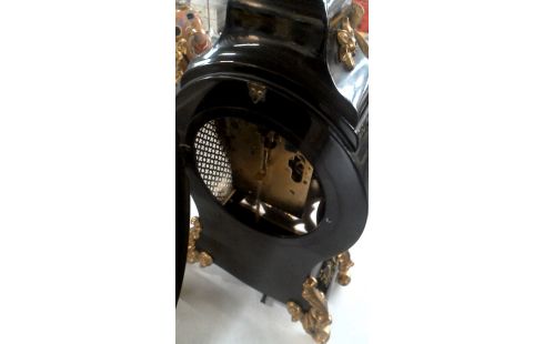 UHR SCHWARZ BLUME MET BRONZE