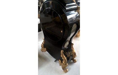 UHR SCHWARZ BLUME MET BRONZE