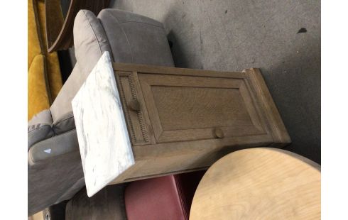 CHEVET 1 PORTE 1 TIROIR MARBRE AEROGOMME