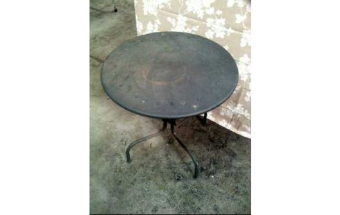 TABLE DE JARDIN METAL ROND