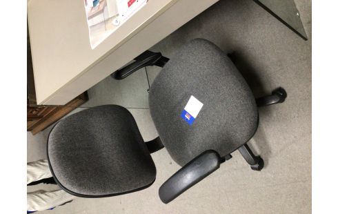 CHAISE DE BUREAU TISSU GRIS