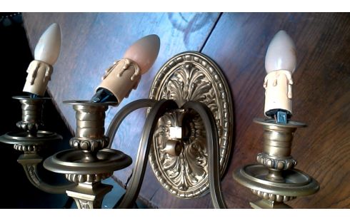 APLIQUE DE PARED BRONCE RAMA