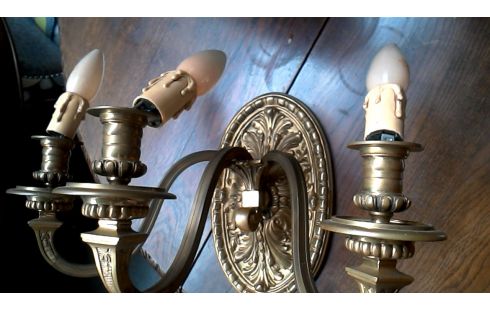 APLIQUE DE PARED BRONCE RAMA