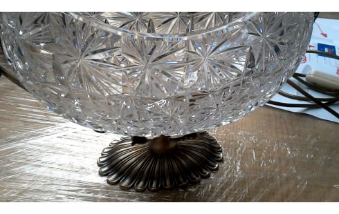 CALICE DESSUS PIED LAITON CRISTAL