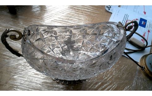 CALICE DESSUS PIED LAITON CRISTAL