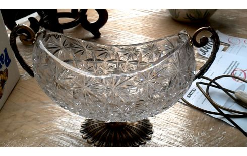 CALICE DESSUS PIED LAITON CRISTAL