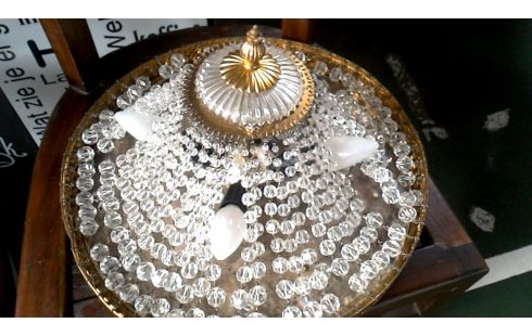 DECKENLAMPE RUND MESSING