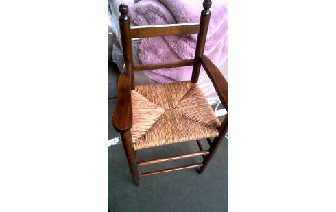 SILLA NIÑO ALTO SILLA DE PAJA