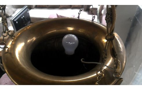 SUSPENSION ANTIQUE CUIVRE