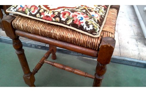 TABURETE SILLA DE PAJA