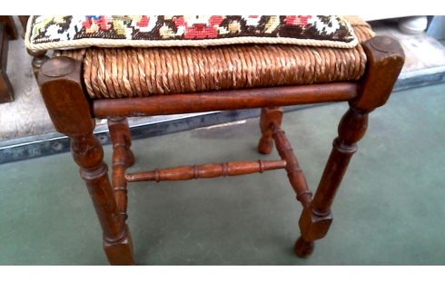 TABURETE SILLA DE PAJA