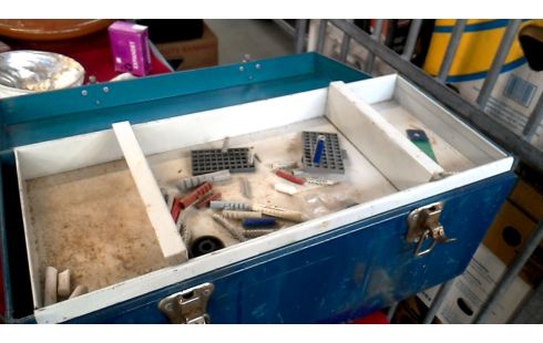 KISTE, , WERKZEUG BLAU METALL