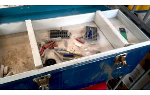 KISTE, , WERKZEUG BLAU METALL