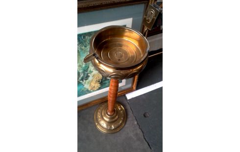 CENDRIER CUIVRE, , BOIS ANCIEN