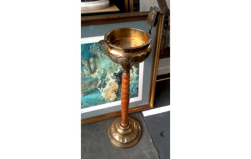 CENDRIER CUIVRE, , BOIS ANCIEN