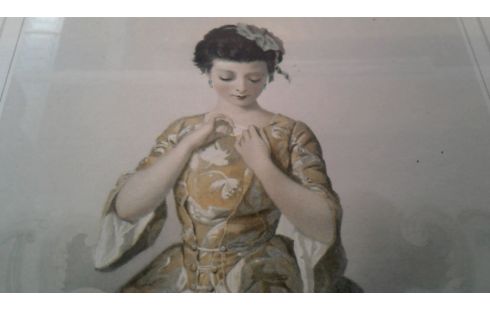 GRABADO COLOR LA UNIDAD, , MARCO DORADO