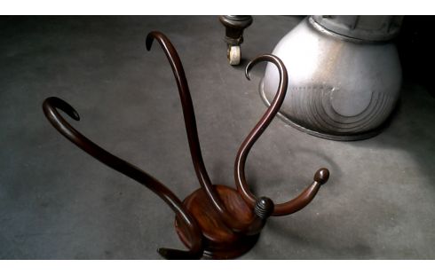 KLEIDERSTÄNDER WAND- THONET STIL AST, , HOLZ