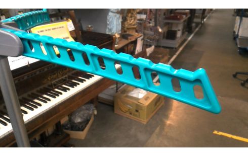 WÄSCHESTÄNDER GRAU TÜRKIS METALL PVC