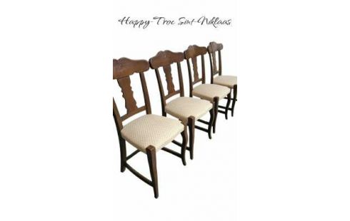 4 SILLAS ROBLE CRUDO TEJIDO