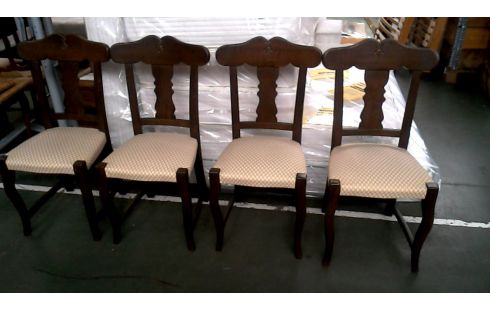 4 SILLAS ROBLE CRUDO TEJIDO