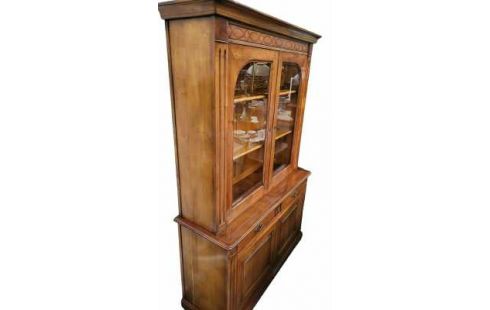 ESCAPARATE, , MUEBLE BAJO. CEREZO SILVESTRE 2 CUERPOS