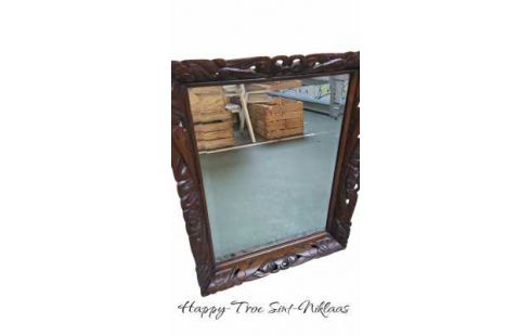 ESPEJO BISELADO ANTIGUO, , MARCO ROBLE