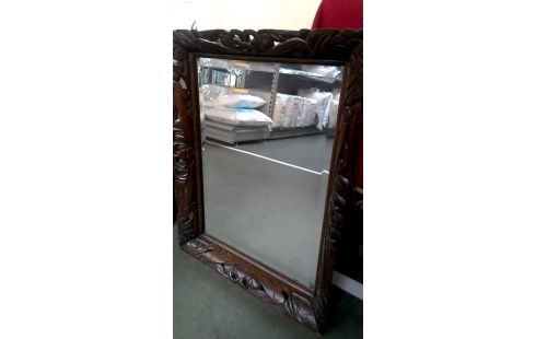 ESPEJO BISELADO ANTIGUO, , MARCO ROBLE