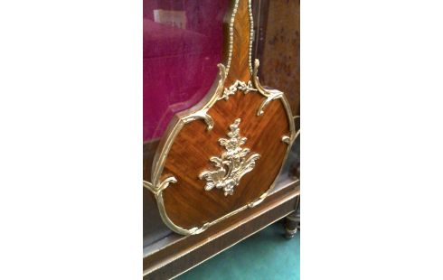 ESCAPARATE ITALIANO 1 PUERTA, , MARQUETERÍA COBRE TRAVERTINO