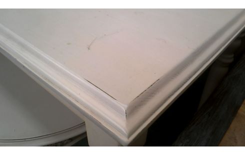 TABLE DE SALLE A MANGER ECRU 1 TIROIR