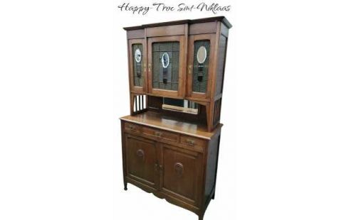 ANRICHTE. ART DECO. EICHE, , BUNTES FENSTER 5 TÜREN LADEN