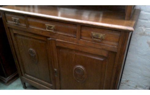 ANRICHTE. ART DECO. EICHE, , BUNTES FENSTER 5 TÜREN LADEN